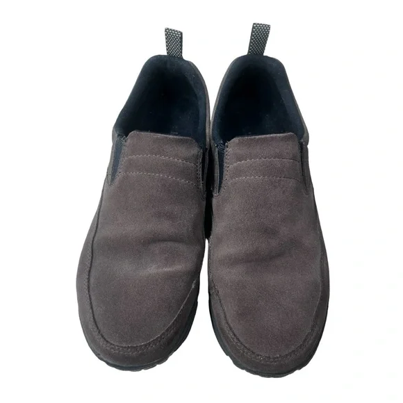 LL Bean Brown Suede  Slip On Comfort Moc Shoes. - Picture 2 of 6
